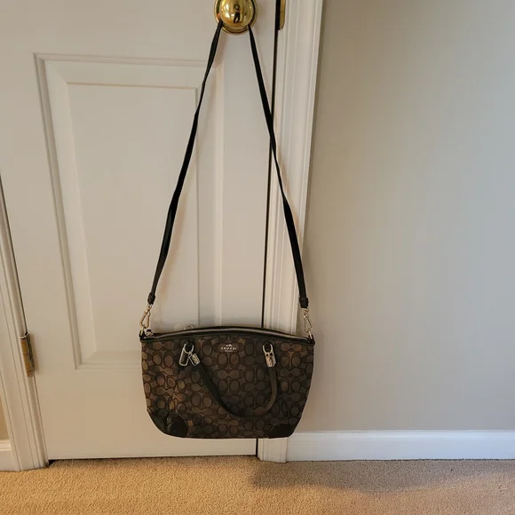 Coach Signature Gray Handbag - Picture 11 of 13